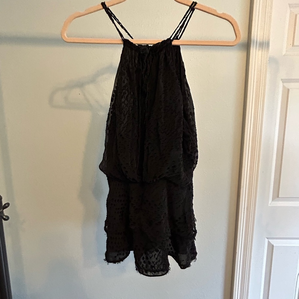 BCBG Black going out top